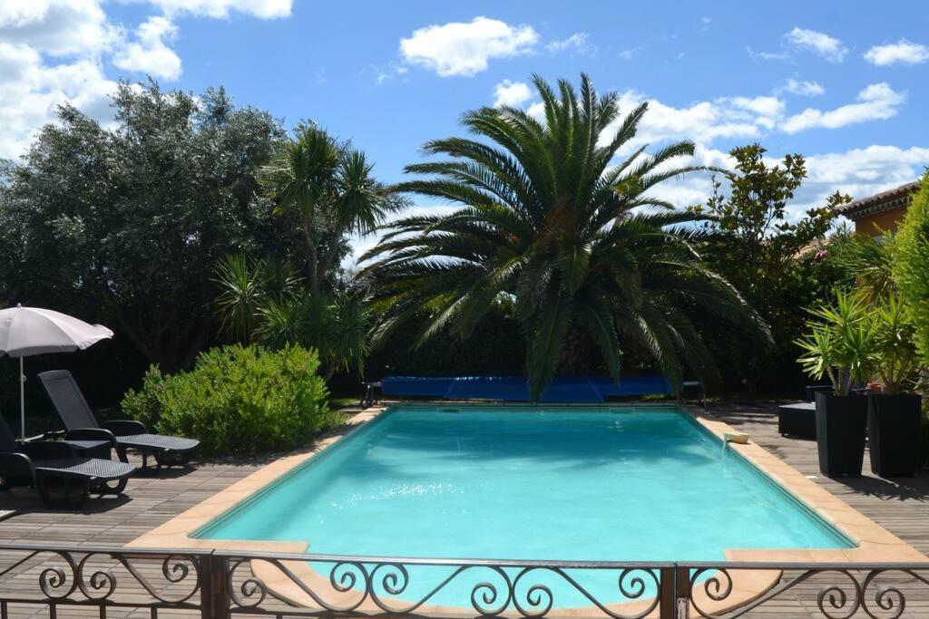 "Pour Vous" Studio Dans Villa Avec Piscine Mèze Esterno foto